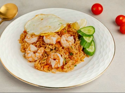 Asian Rice With Shrimps Meal